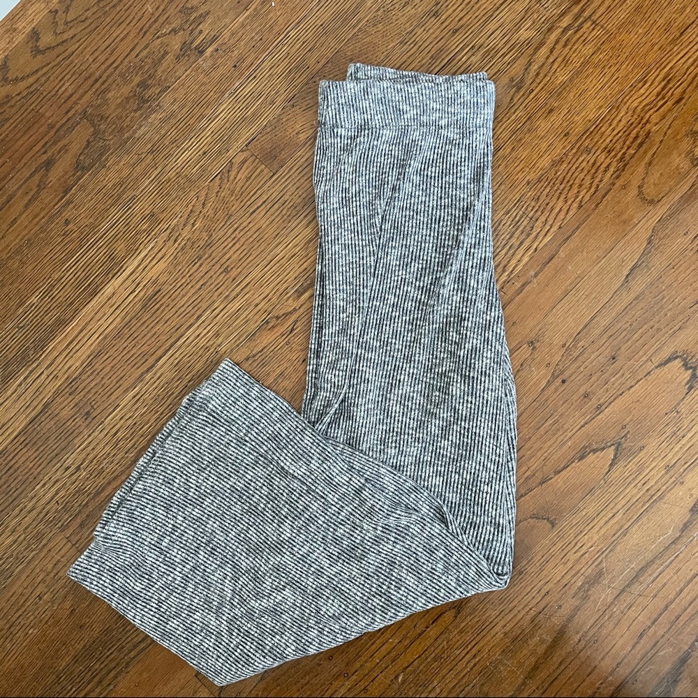 Marked knit wide leg sweats